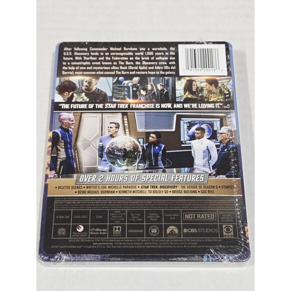 Star Trek Discovery Season 3 Blu-ray 4 Disc Set Steelbook Limited Edition New - Picture 5 of 7